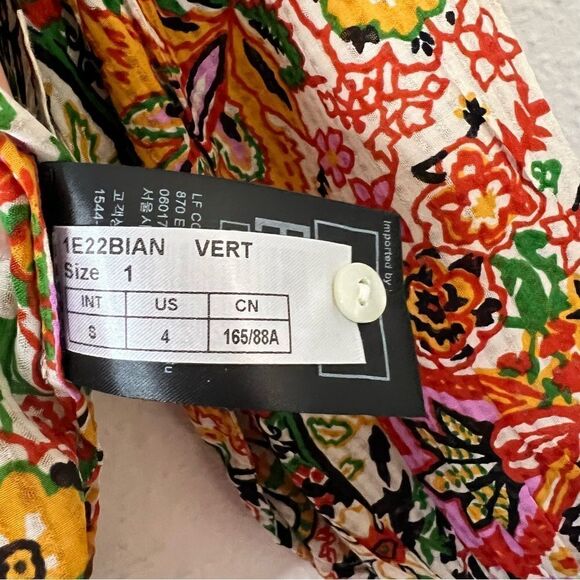 Ba&sh Bianca Blouse In Vert Small NEW - Picture 12 of 13